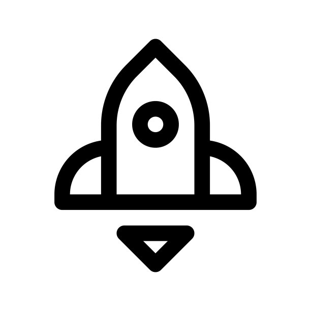 火箭图标为加速或助推器的符号图片下载