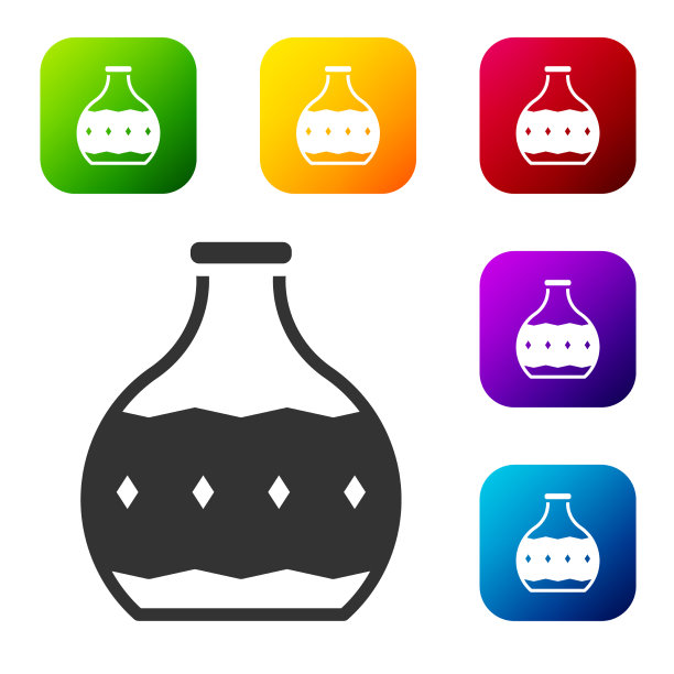 黑色龙舌兰酒瓶图标孤立在白色图片下载