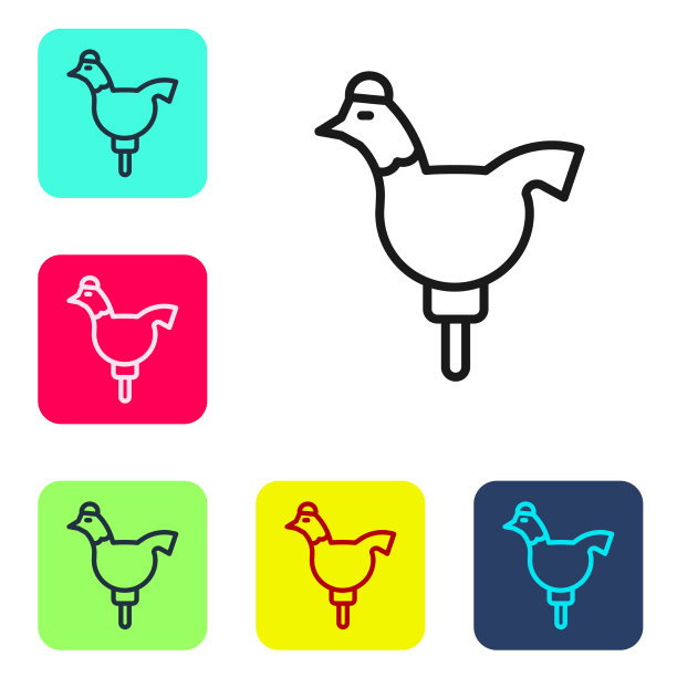 黑线糖果小公鸡棒棒糖上的图标图片下载