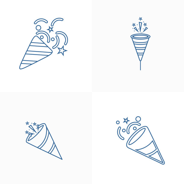 设置纸屑popper图标设计模板派对图片下载