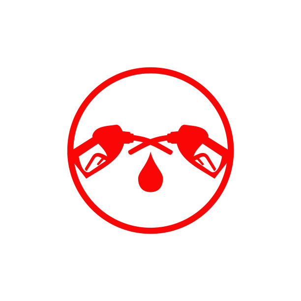 汽油或加油站标志设计模板图片下载