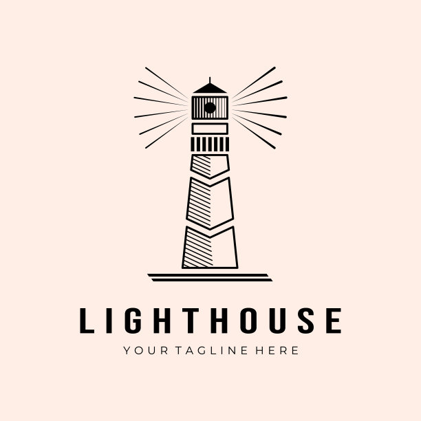 灯塔标志模板设计图片下载