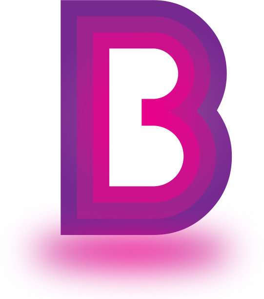 B字母表现代标志设计理念图片下载