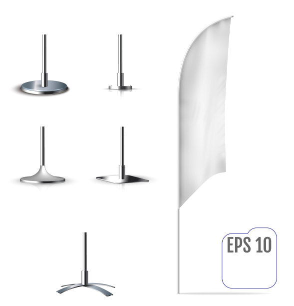 真实的旗帜旗帜模型图片下载