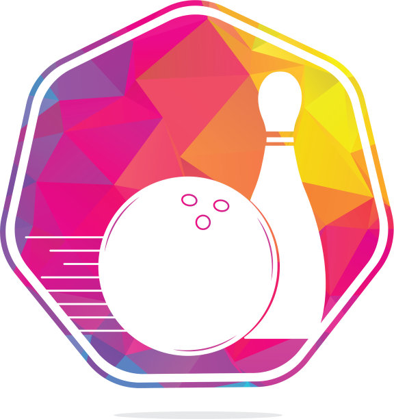 风格保龄球标志图标和符号图片下载