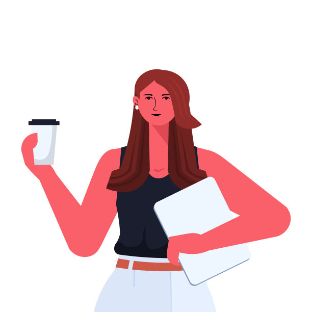 穿着正装拿着笔记本电脑的女商人图片下载