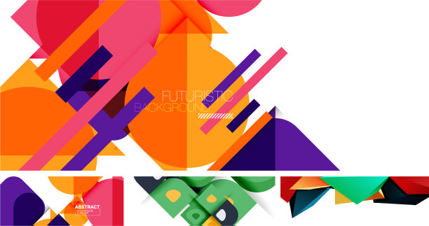 设置美丽的几何抽象的最小设计图片下载