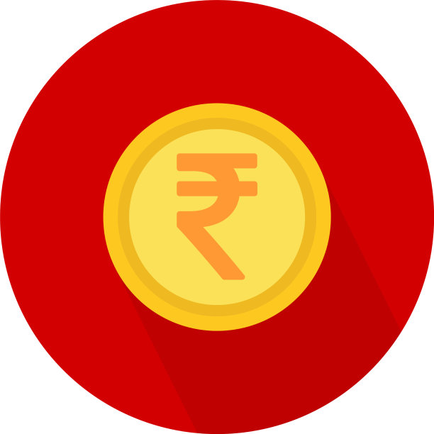 印度卢比的图标符号孤立在白色上图片下载