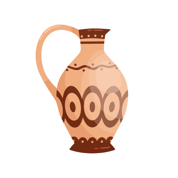 传统的古希腊有柄壶图片下载
