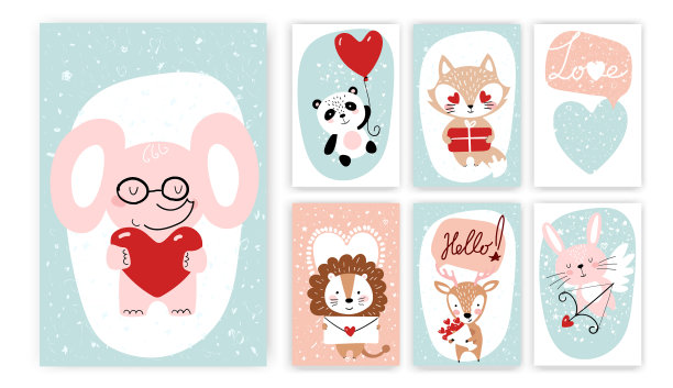 为情人节的孩子们制作模型图片下载