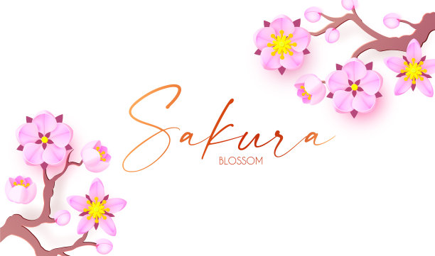 樱花盛开可爱的粉红色樱花日本图片下载