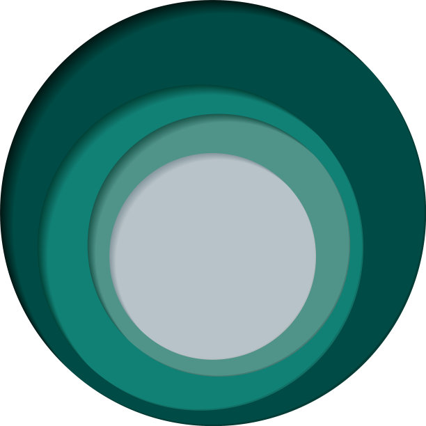 圆形调色板四色一白图片下载