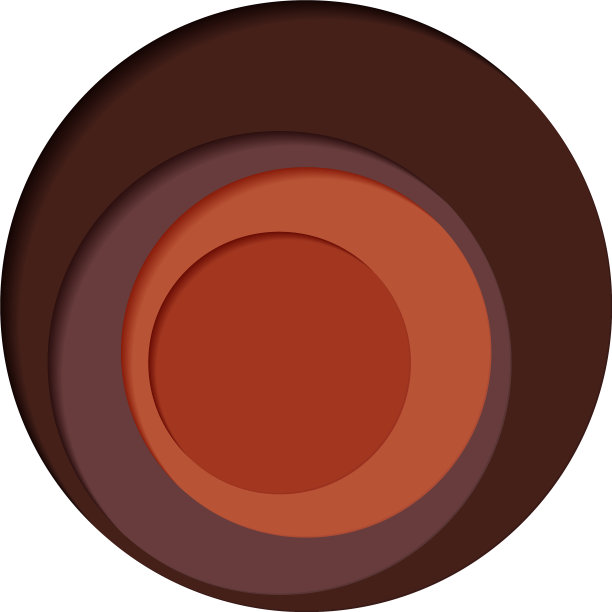 圆形调色板四色一白图片下载