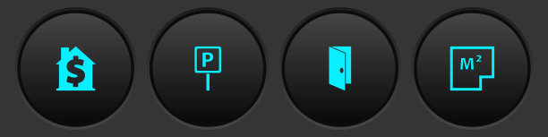 设置有美元符号的房子，停车关门图片下载