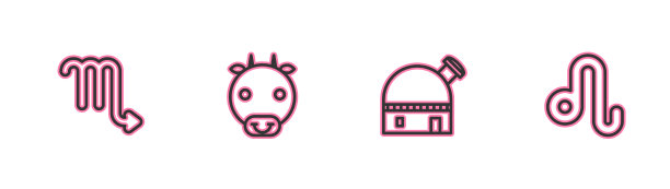 定线天蝎座黄道天文台图片下载