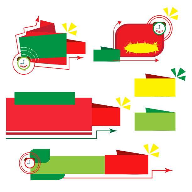 白色背景的圣诞销售横幅图片下载