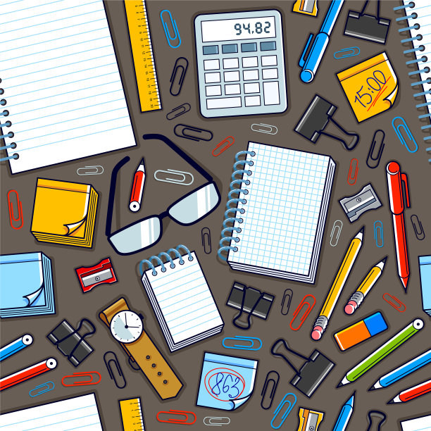 办公用的桌面俯视图有很多不同图片下载