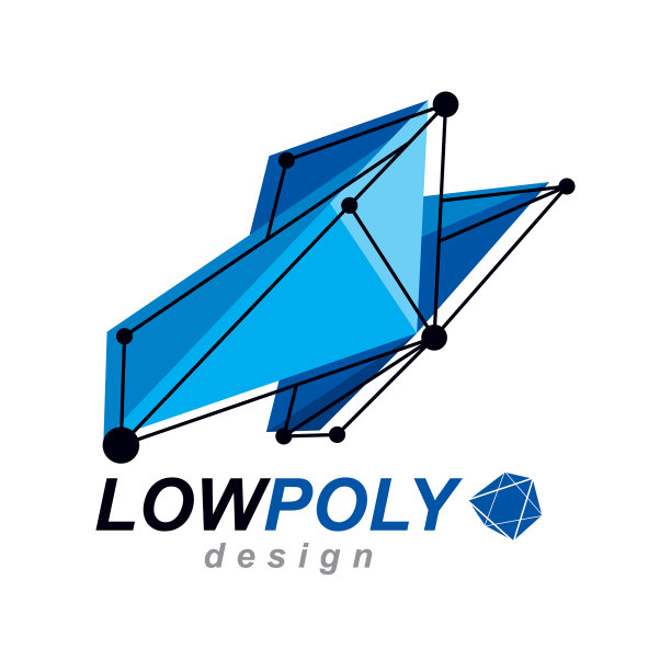 抽象三维几何形状多边形图形图片下载