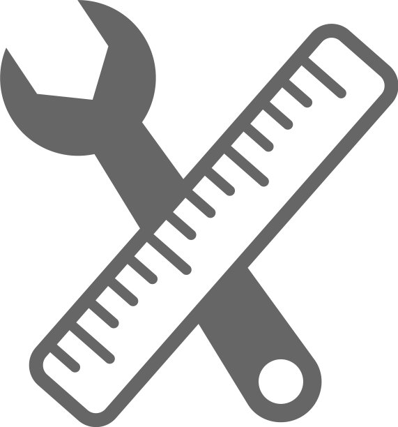 设置标尺工具图标工程简单图标图片下载
