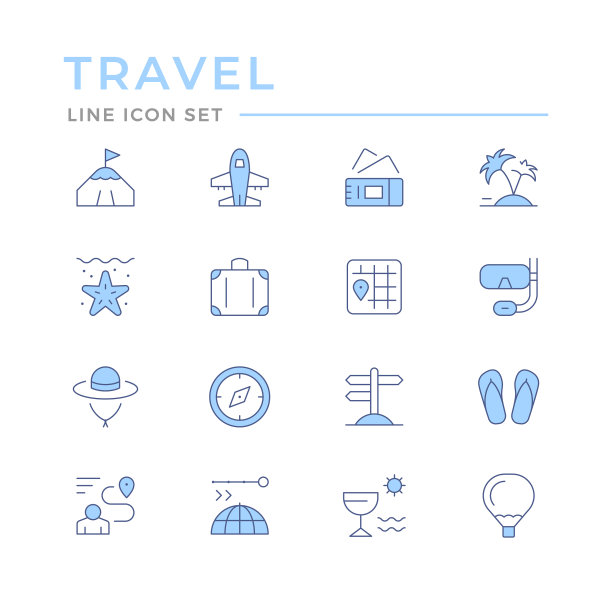 设置颜色线图标旅行图片下载