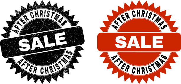 圣诞特卖后用黑色玫瑰形封印图片下载