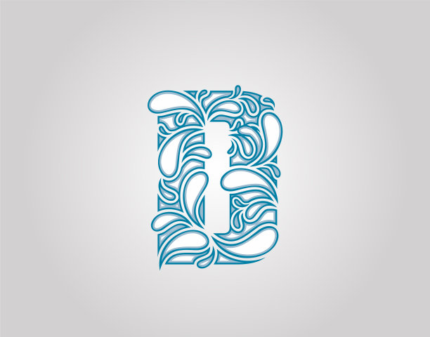 水飞溅首字母d标志图标水图片下载