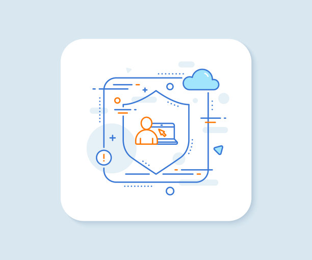 在线教育线图标笔记本标志图片下载