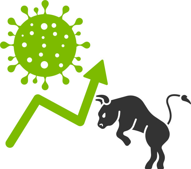 牛市covid市场平图标图片下载