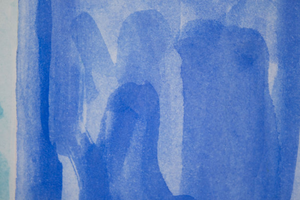 抽象蓝色水彩背景与光和暗梯度。网站墙纸，明信片，笔记本，笔记本，书，广告。水彩天蓝笔触图片下载