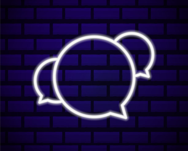 通讯霓虹灯与发光招牌图片下载