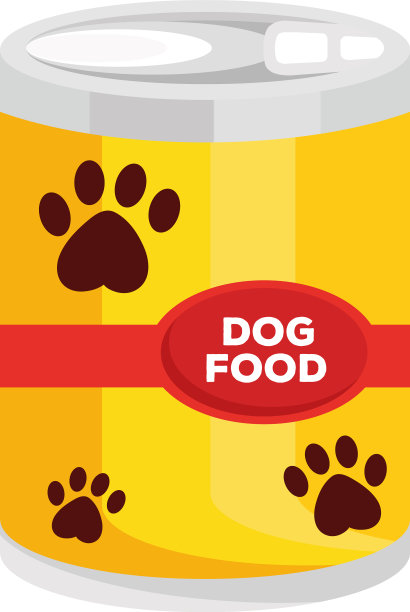狗粮罐头宠物店孤立图标图片下载
