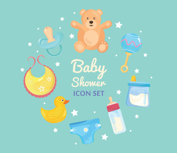 捆绑8个淋浴设置图标和周围图片下载