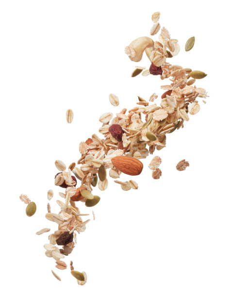 牛奶什锦早餐飞溅图片下载