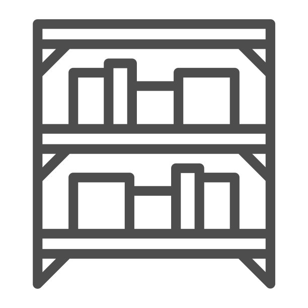 货架与盒子仓库线图标购物图片下载