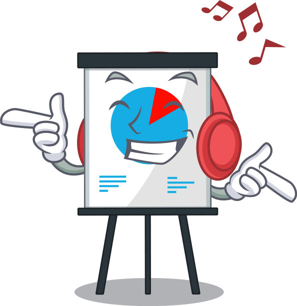 电晕图形卡通聆听设计理念图片下载