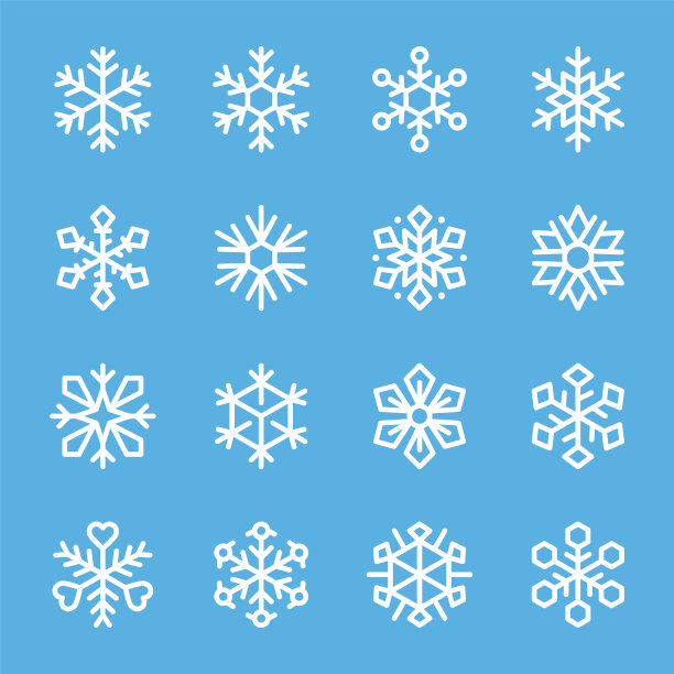 雪花图标合集图片下载
