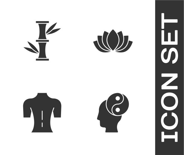 集阴阳竹按摩和荷花按摩图片下载