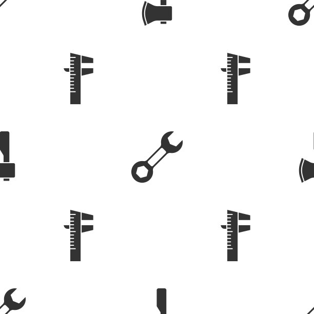 安装木斧扳手、扳手和卡钳或图片下载