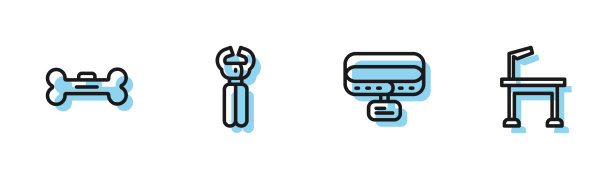 套线项圈与名牌狗骨宠物钉图片下载