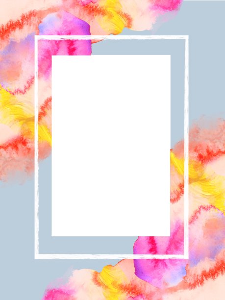 水彩框架图片下载