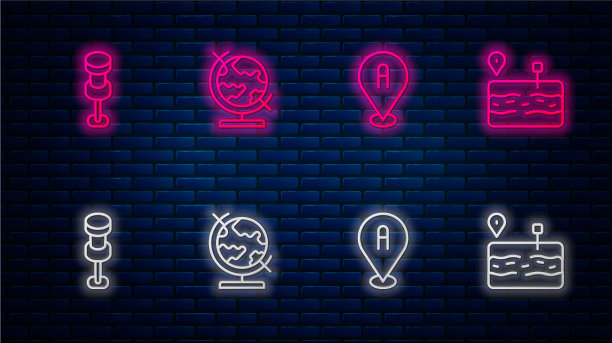 设置线接地球位置推销和图片下载