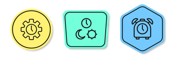 设置线时间管理日夜与时间图片下载