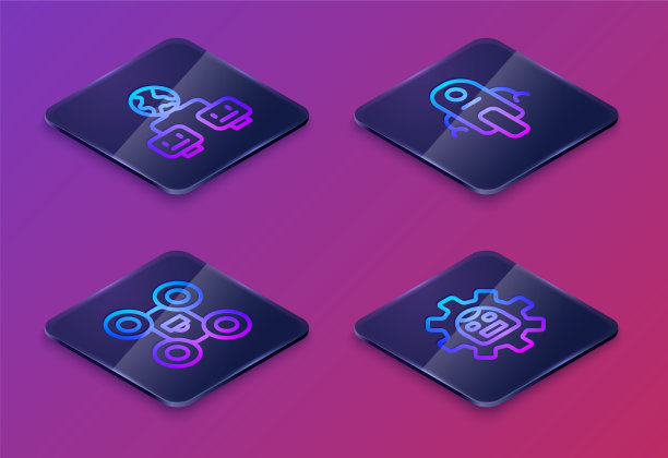 设定人工智能无人机等距线图片下载