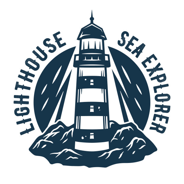 海上灯塔山航海海上艺术图片下载