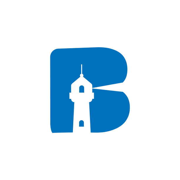字母b灯塔标志形象图片下载