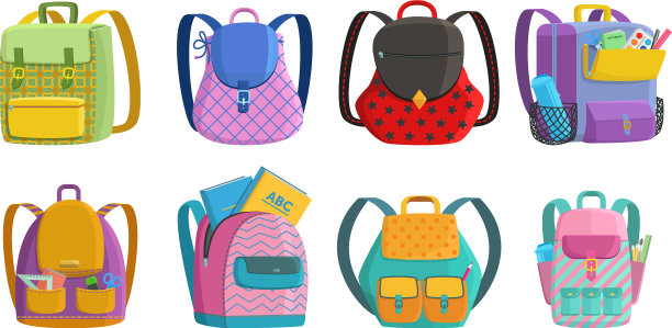 设置学校书包口袋和图片下载