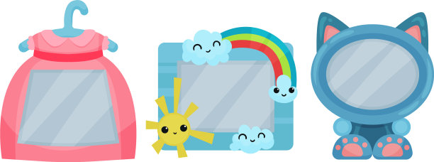 用物品装饰的照片或相框图片下载