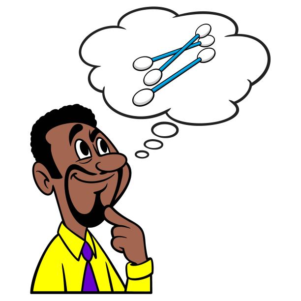 男人在想棉签图片下载