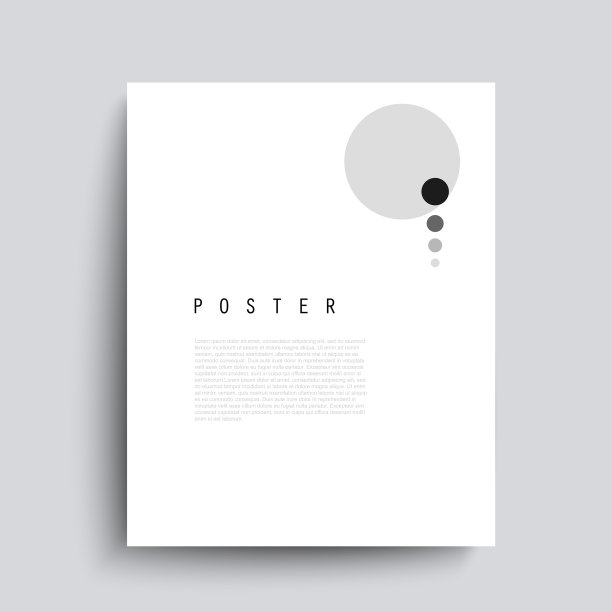 抽象海报与圆圈极简主义图片下载