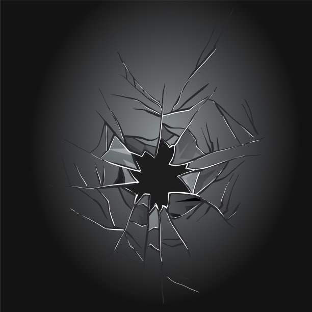 碎玻璃裂窗纹理逼真图片下载